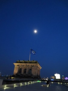 moon over the Reichstag